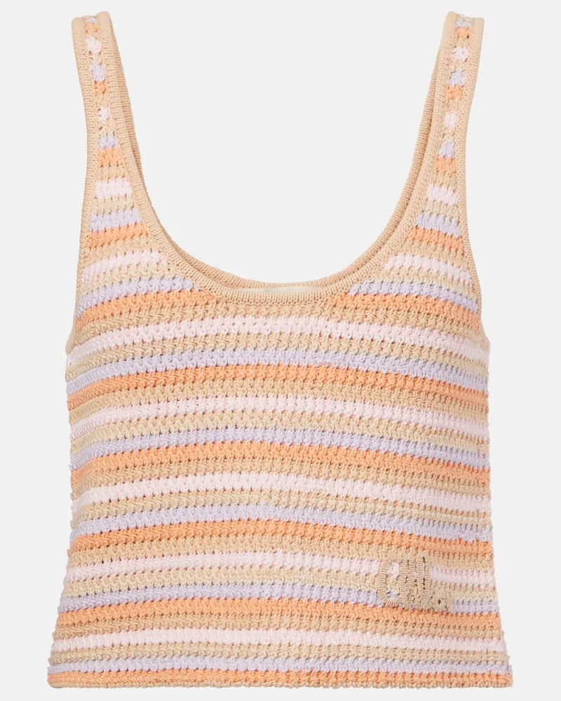 Chloé Chloé Top aus Häkelstrick Multicolor