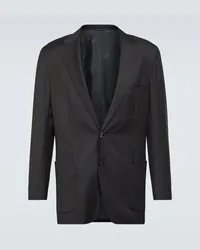 Kiton Blazer aus Schurwolle Grau