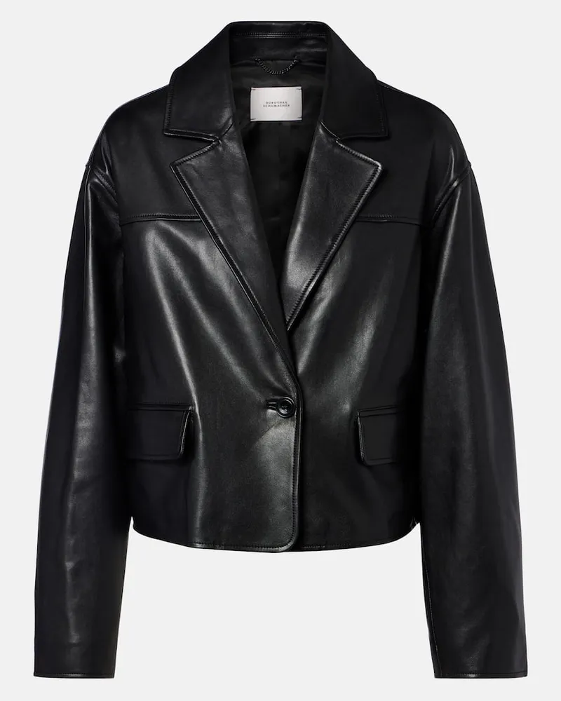 Dorothee Schumacher Lederjacke Schwarz