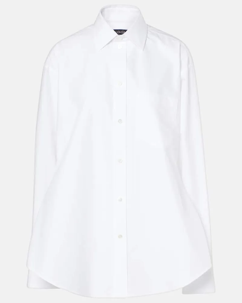 Balenciaga Hemd aus Baumwolle Weiß