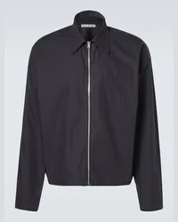 Acne Studios Jacke Soverio aus Baumwollpopeline Schwarz