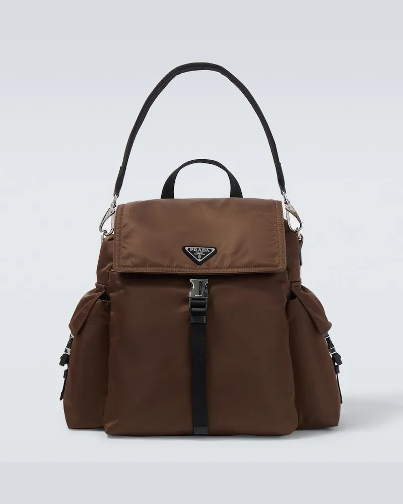 Prada Rucksack Prada Explore aus Re-Nylon Braun