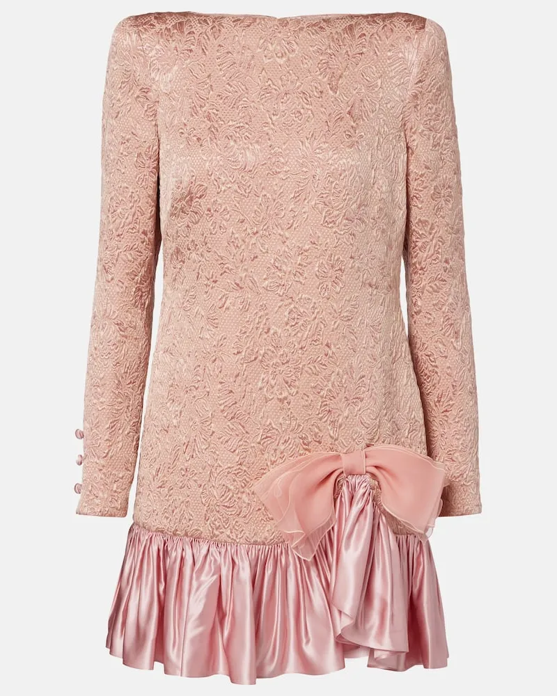 Valentino Garavani Minikleid aus Matelassé Pink