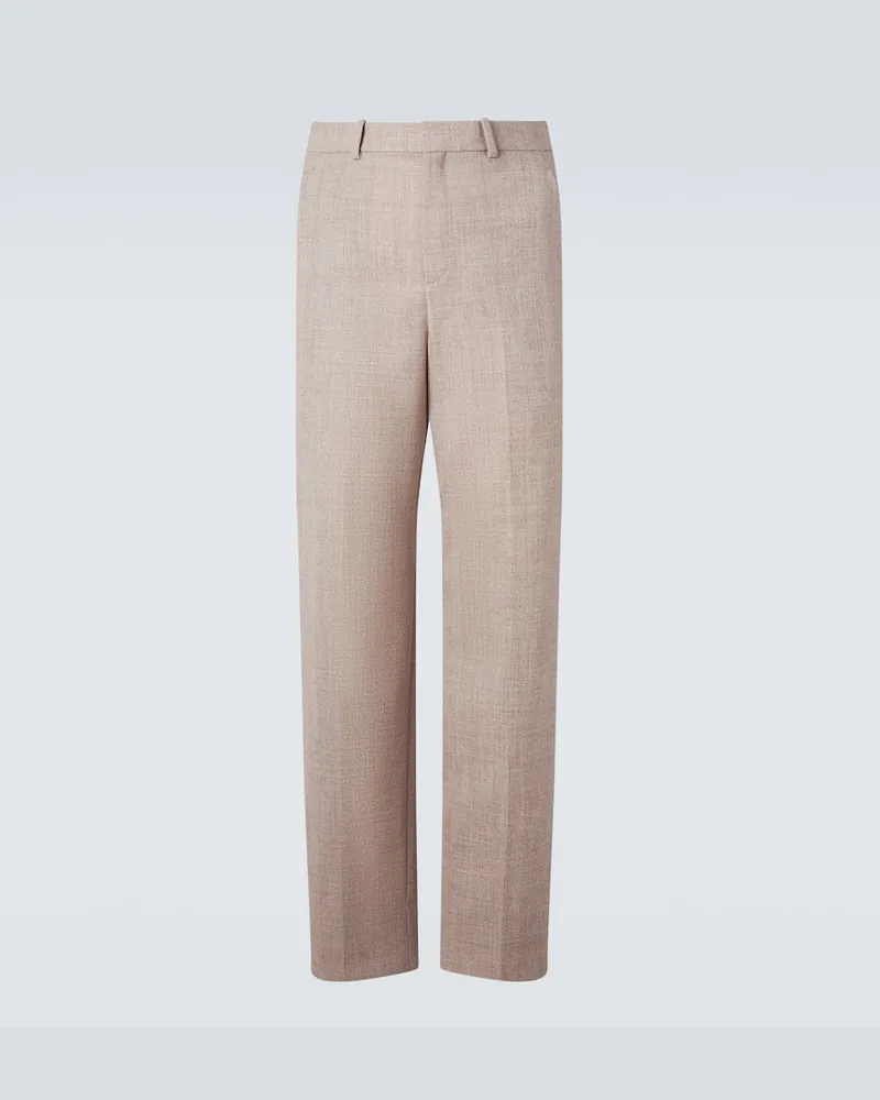 Saint Laurent Anzughose aus Wolle Beige
