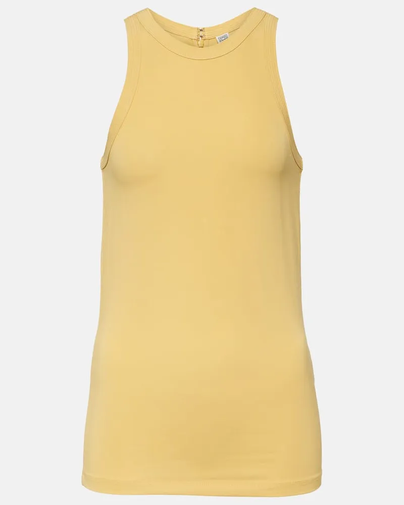 Totême Top aus Jersey Gelb