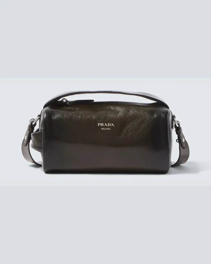 Prada Tote Bag aus Leder Grün
