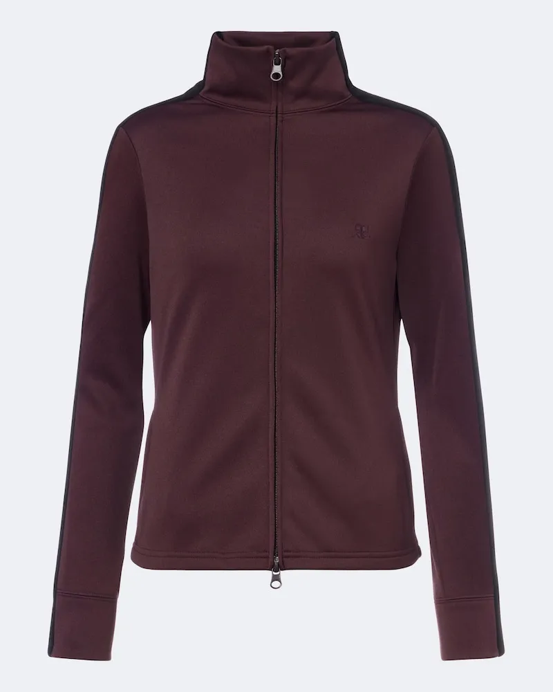 Courrèges Courrèges Trainingsjacke aus Jersey Burgunderrot