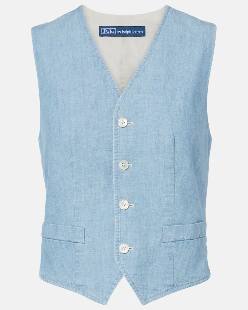 Ralph Lauren Weste Pauline aus Baumwolle Blau