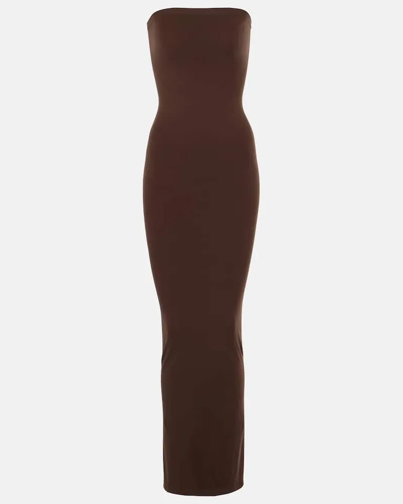 Wolford Maxikleid Fatal aus Jersey Beige