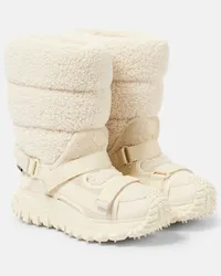 Moncler Schneestiefel Trailgrip Chalet aus Teddyfleece Weiss