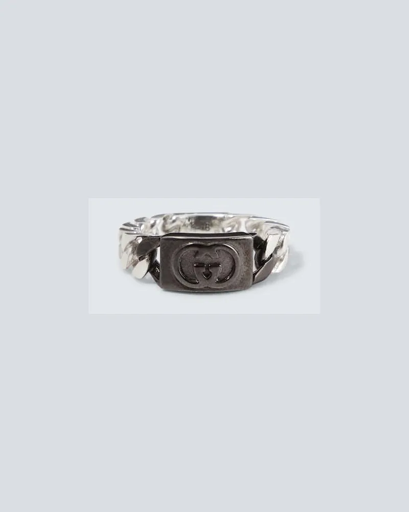 Gucci Ring Interlocking G aus Sterlingsilber Silber