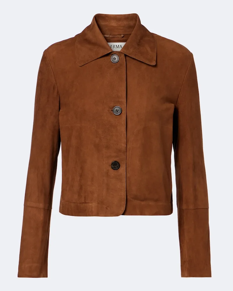 Arma Jacke Emy aus Veloursleder Braun