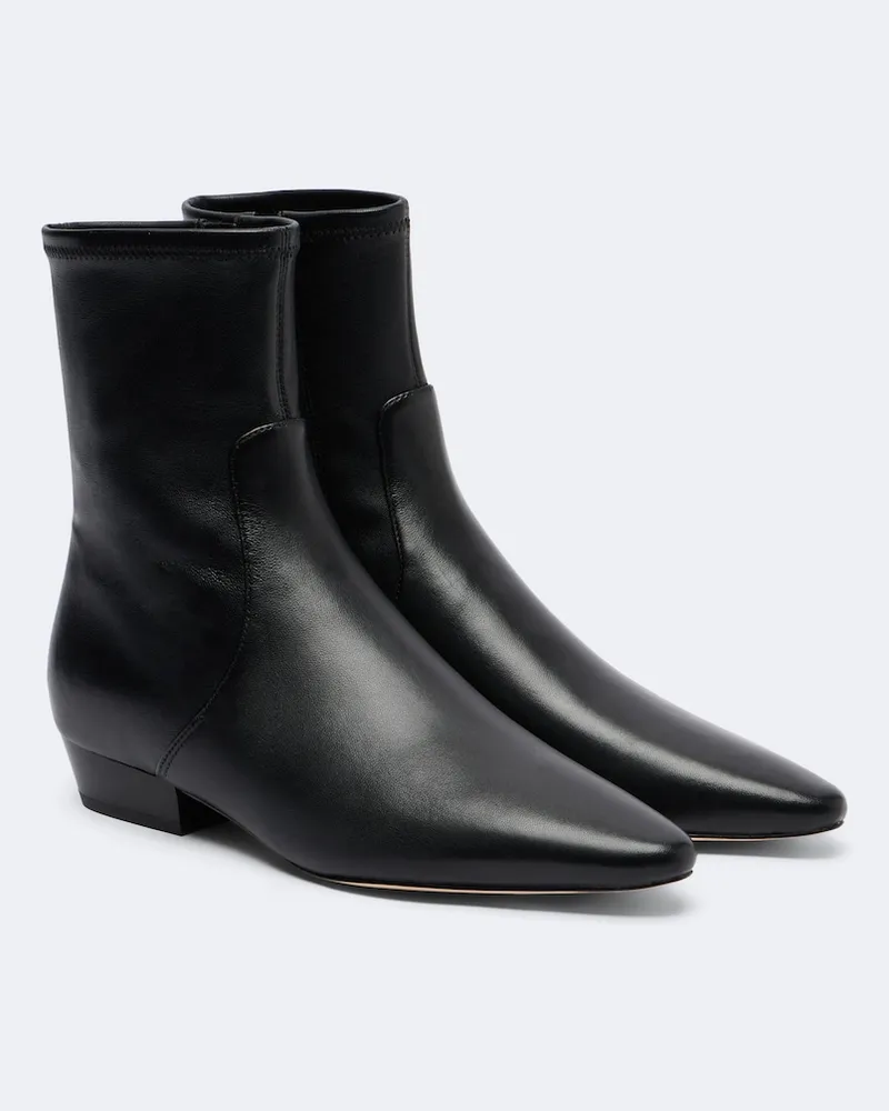 Veronica Beard Ankle Boots Glinda aus Leder Schwarz