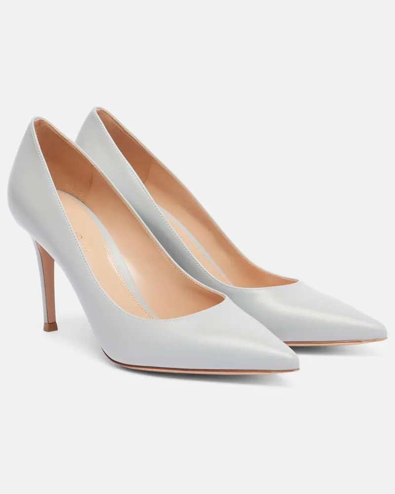 Gianvito Rossi Pumps Gianvito 85 aus Leder Grau