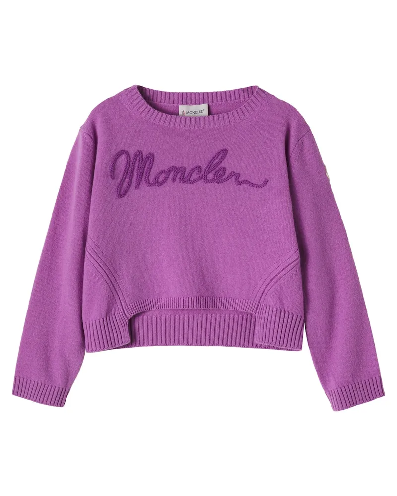 Moncler Pullover aus Wolle und Kaschmir Violett