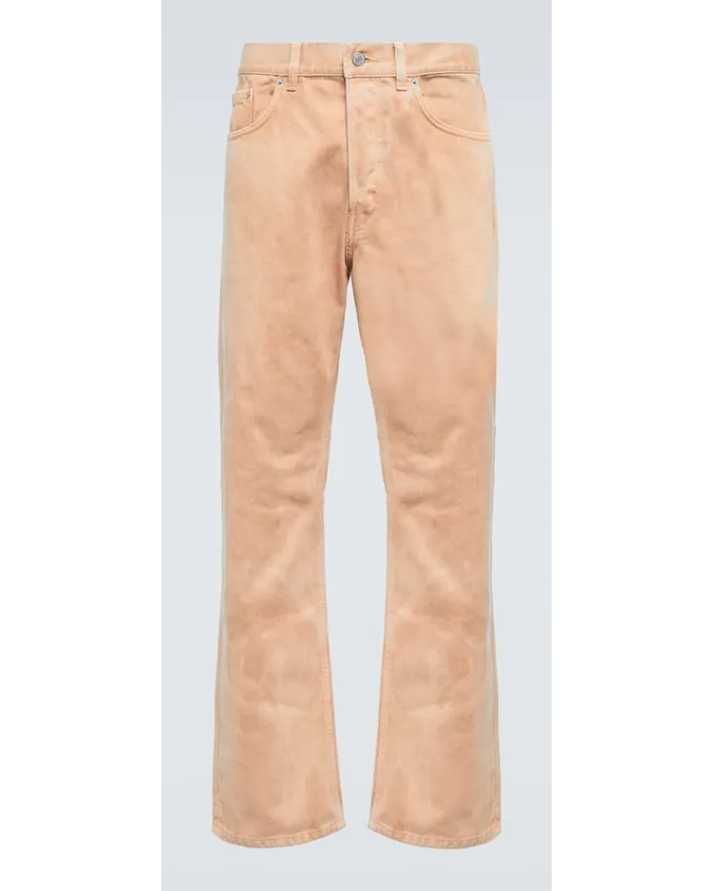 Dries van Noten Wide-Leg Jeans Orange