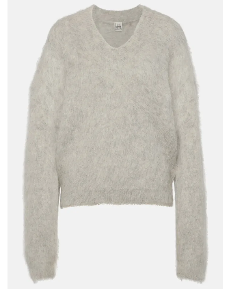 Totême Pullover aus einem Alpakawollgemisch Grau