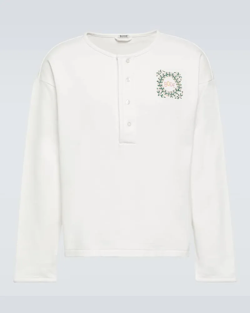 BODE Henley-Top Daisy Never Tell Weiß