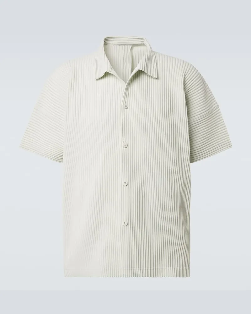 Issey Miyake Homme Plissé Issey Miyake Cropped-Farben: May Hemd Grün