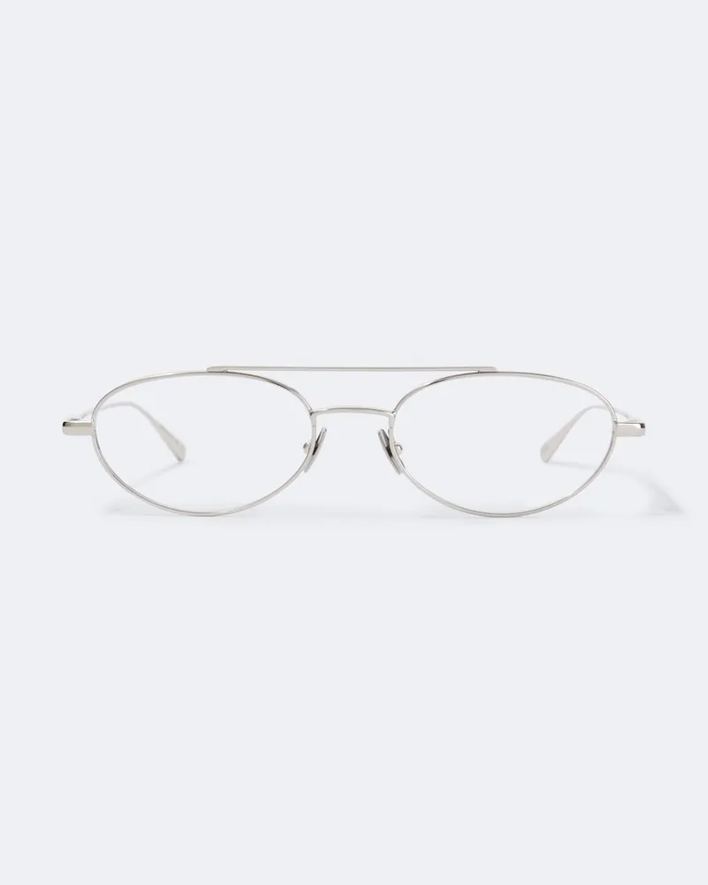 Saint Laurent Ovale Brille SL 951 Silber