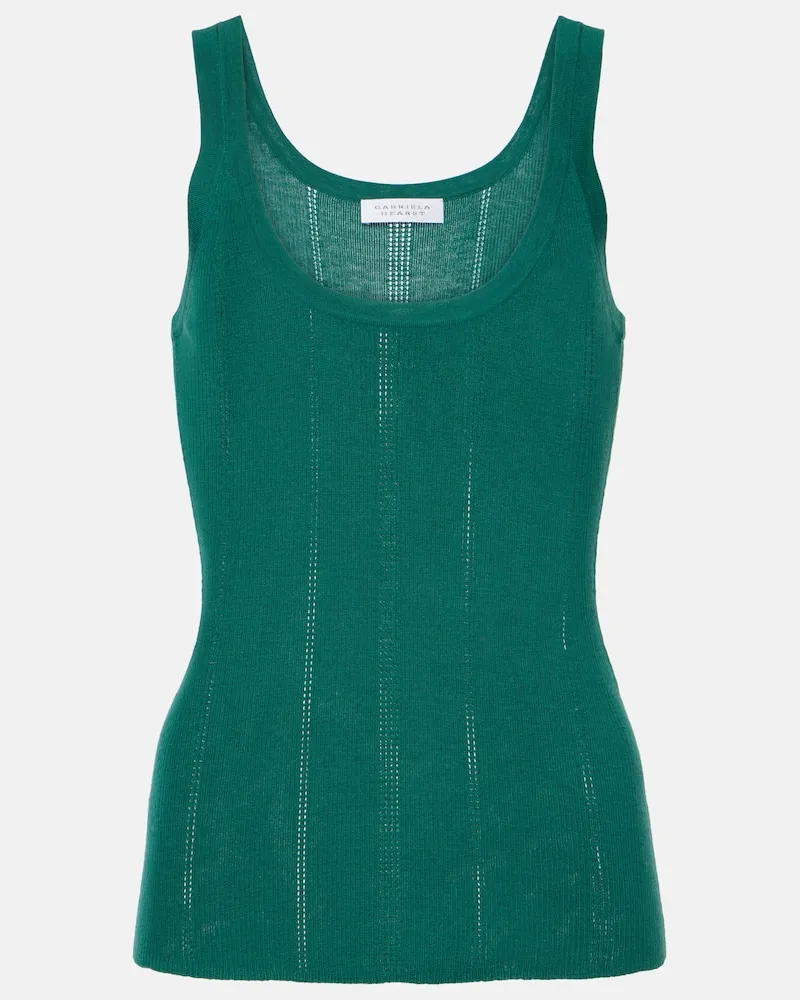 Gabriela Hearst Top Lucy aus Wolle Grün