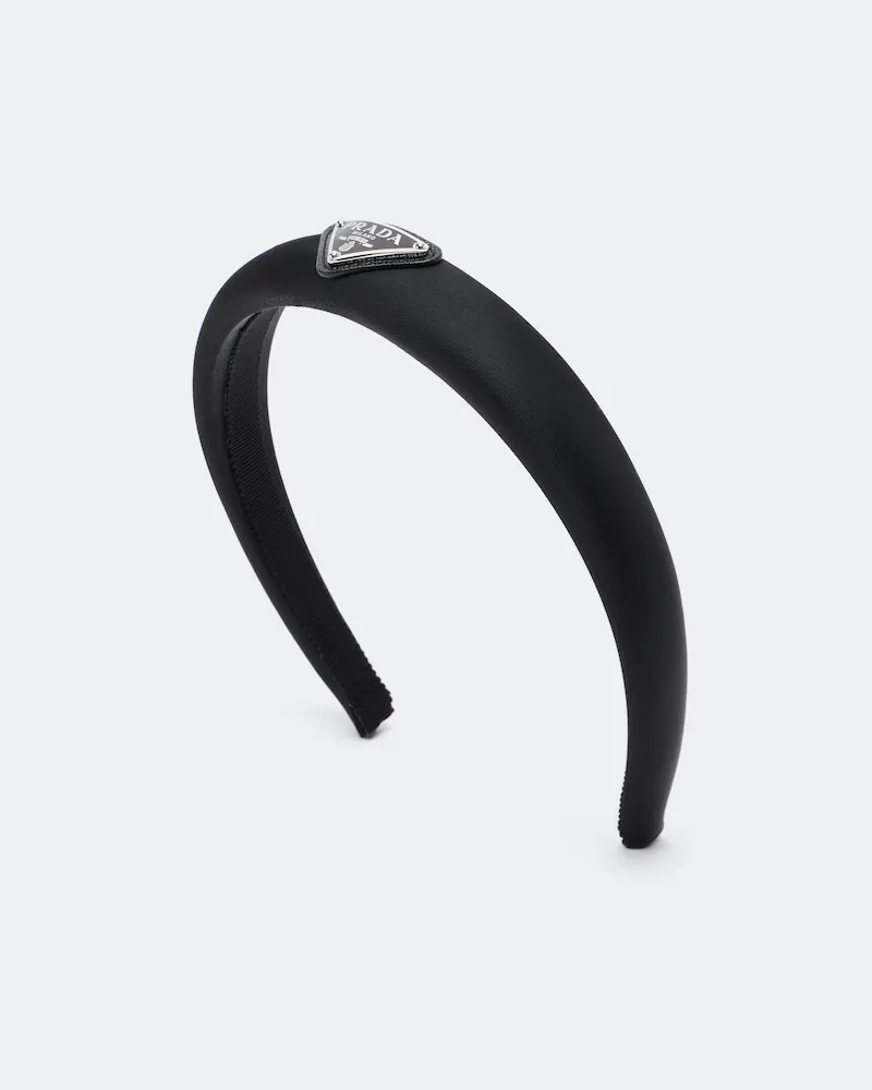 Prada Haarreif aus Re-Nylon Schwarz
