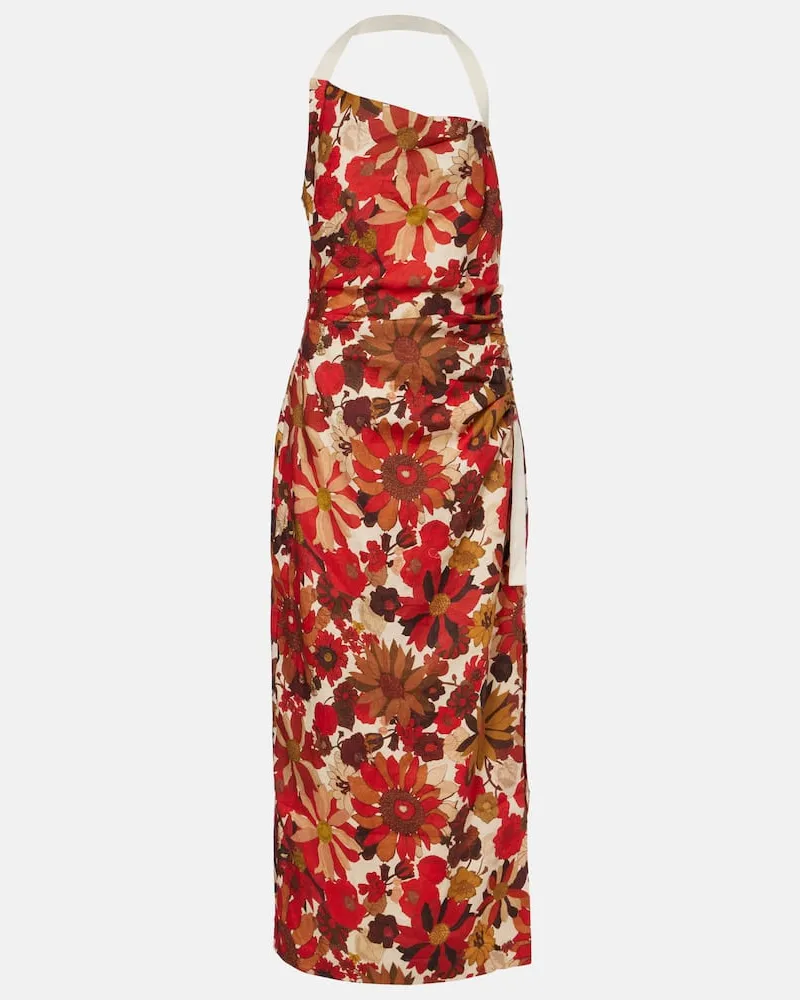 SIR Maxikleid Stella aus Leinen Rot