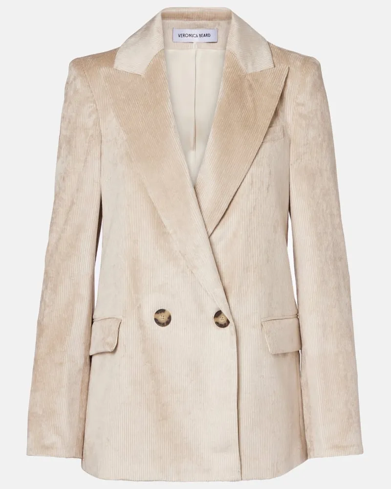 Veronica Beard Blazer Sevyn aus Cord Beige