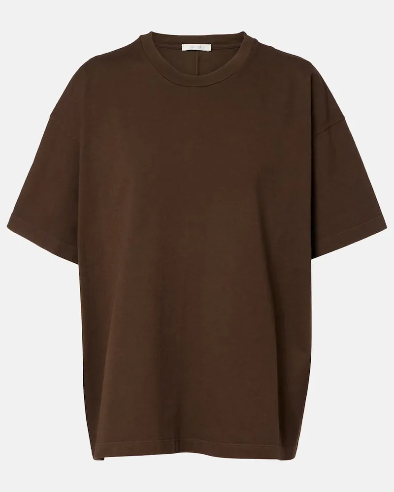 The Row T-Shirt Lavinia aus Baumwolle Braun
