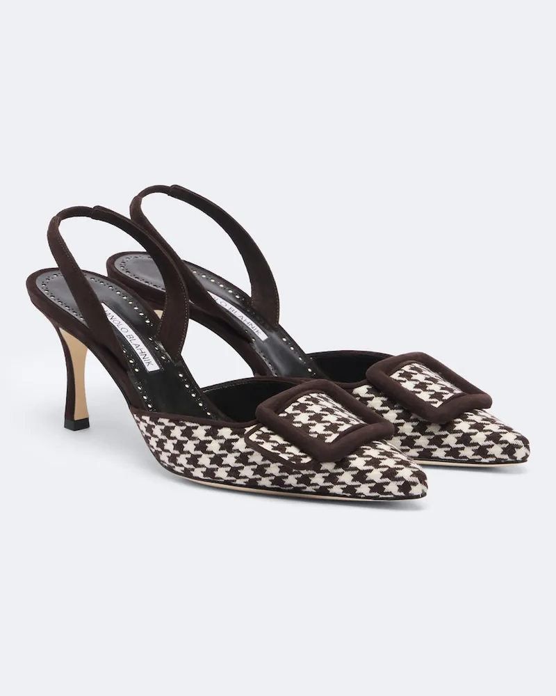 Manolo Blahnik Slingback-Pumps Mayslibi Braun