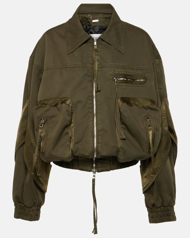 Blumarine Bomberjacke aus Denim Grün