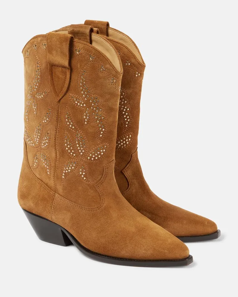 Isabel Marant Westernstiefel Duerto aus Veloursleder Braun