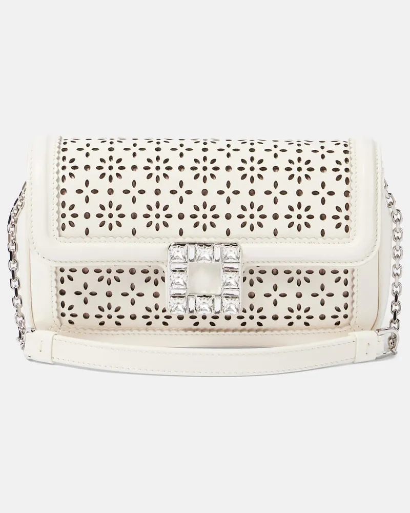 Roger Vivier Verzierte Schultertasche Viv’ Jeu De Fille Weiß