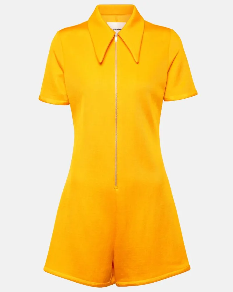 Jil Sander Playsuit aus Jersey Gelb