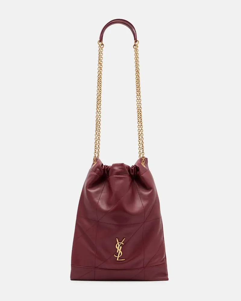 Saint Laurent Schultertasche Jamie Cassandre Large aus Leder Burgund
