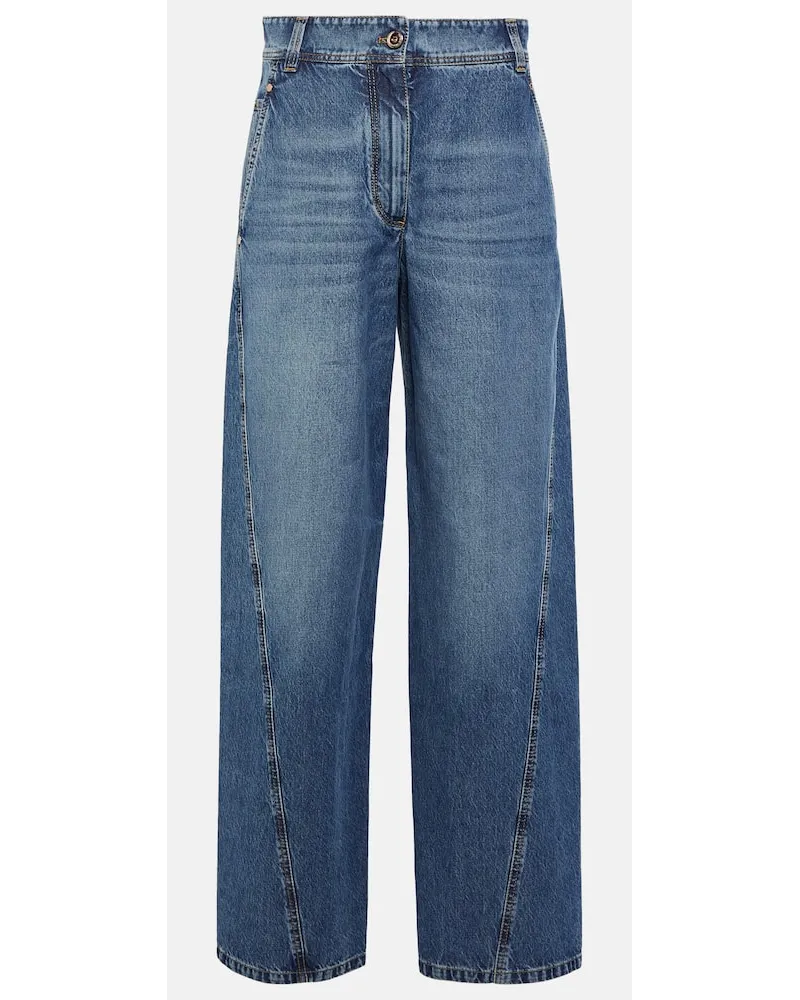 Brunello Cucinelli Wide-Leg Jeans Blau