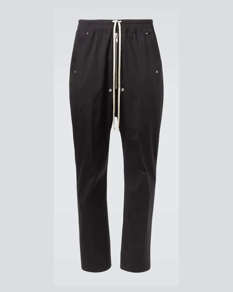 Rick Owens Hose Bela aus einem Baumwollgemisch Schwarz