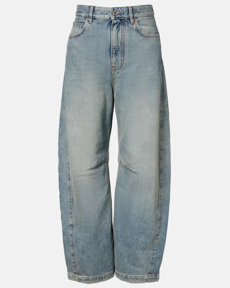 Loewe Barrel Jeans Anagram Blau