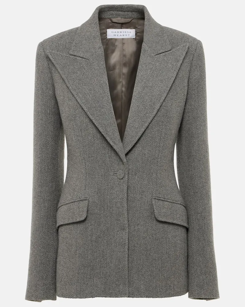 Gabriela Hearst Blazer Leiva Grau