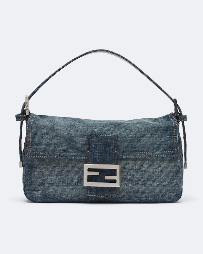 Fendi Schultertasche Baguette® 26424 Small Blau