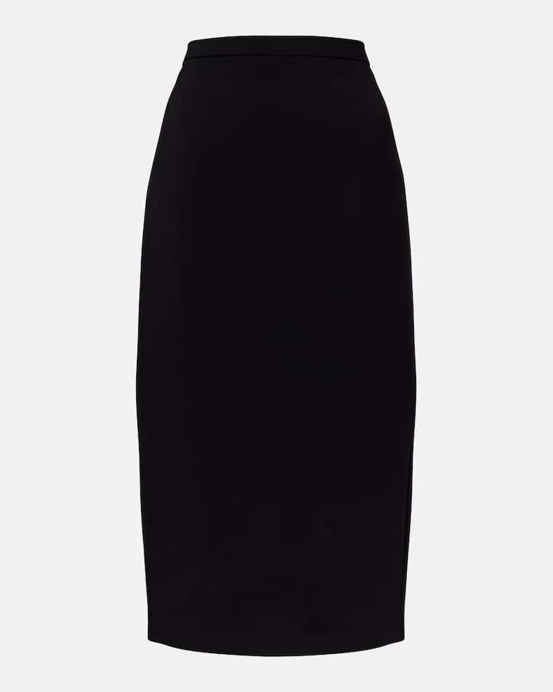 Max Mara Bleistiftrock Otre aus Wolle Schwarz