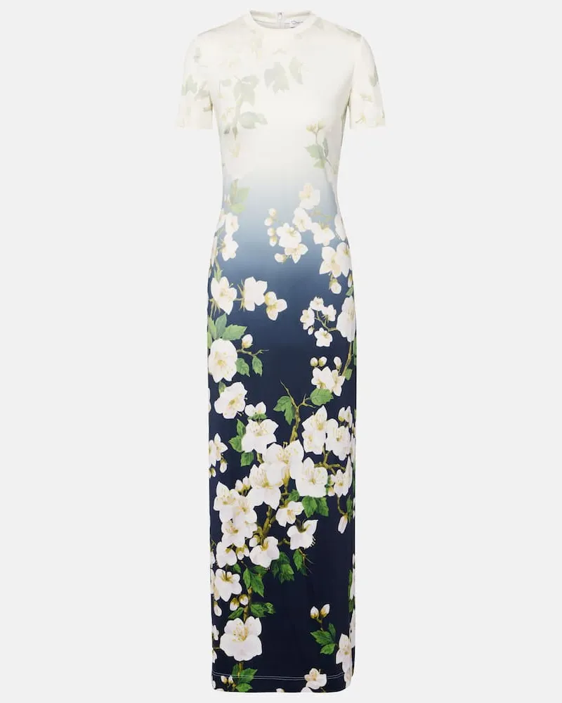 Oscar de la Renta Maxikleid Multicolor