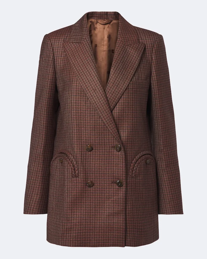 Blazé Milano Blazé Milano Blazer Everyday aus Schurwolle Braun