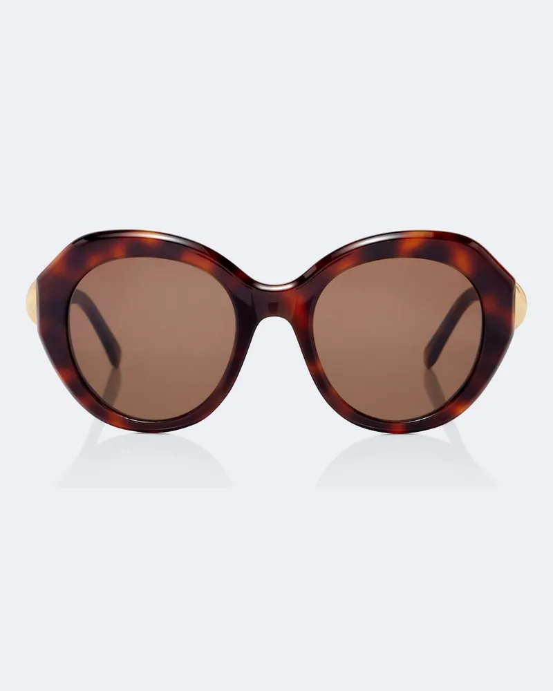 Loewe Runde Sonnenbrille Coil Braun