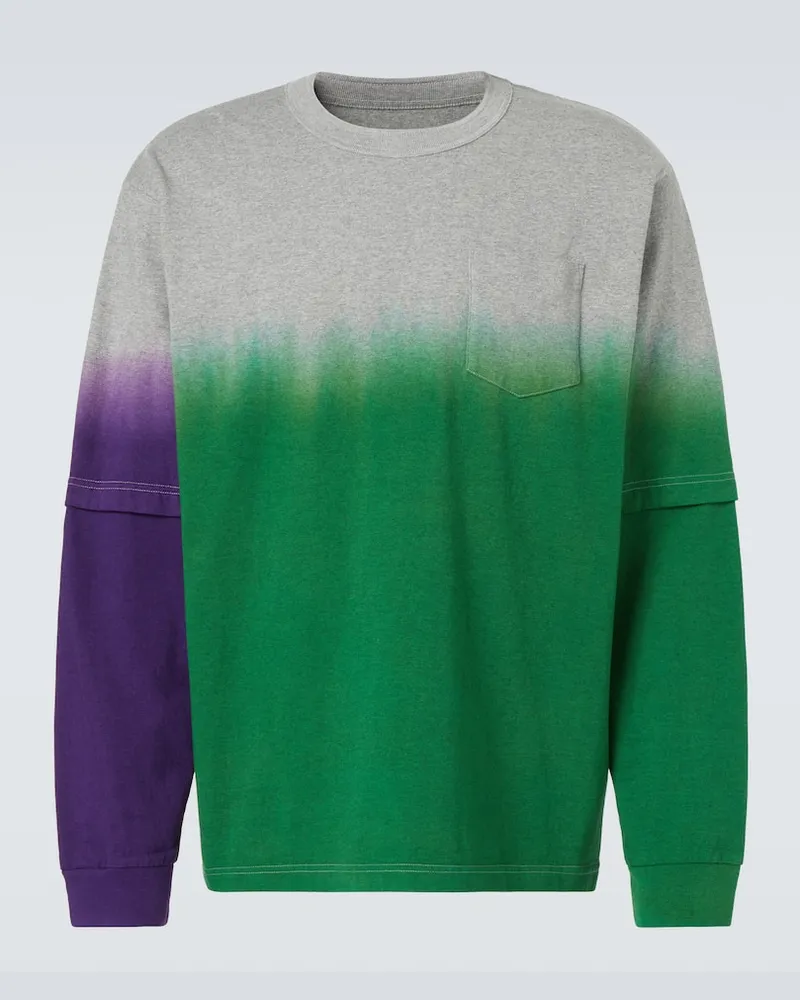 Sacai Sweatshirt aus Baumwolle Grau