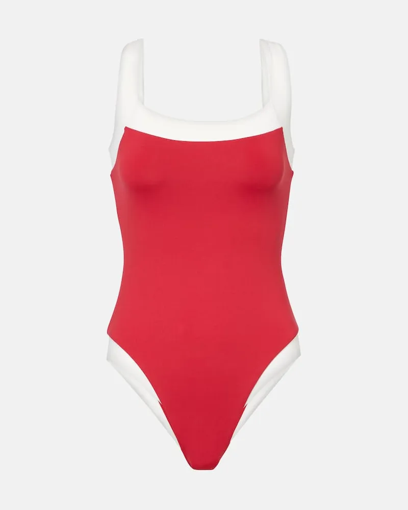 Marysia Badeanzug Bianco Maillot Rot