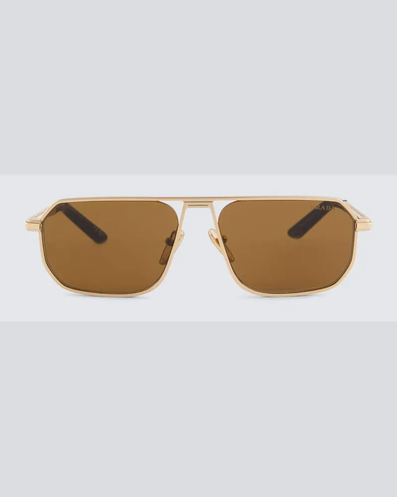 Prada Aviator-Sonnenbrille Schwarz