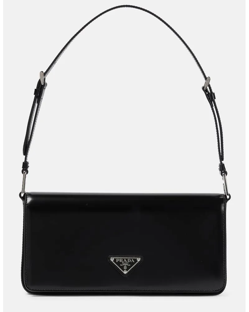 Prada Schultertasche Femme aus Leder Schwarz