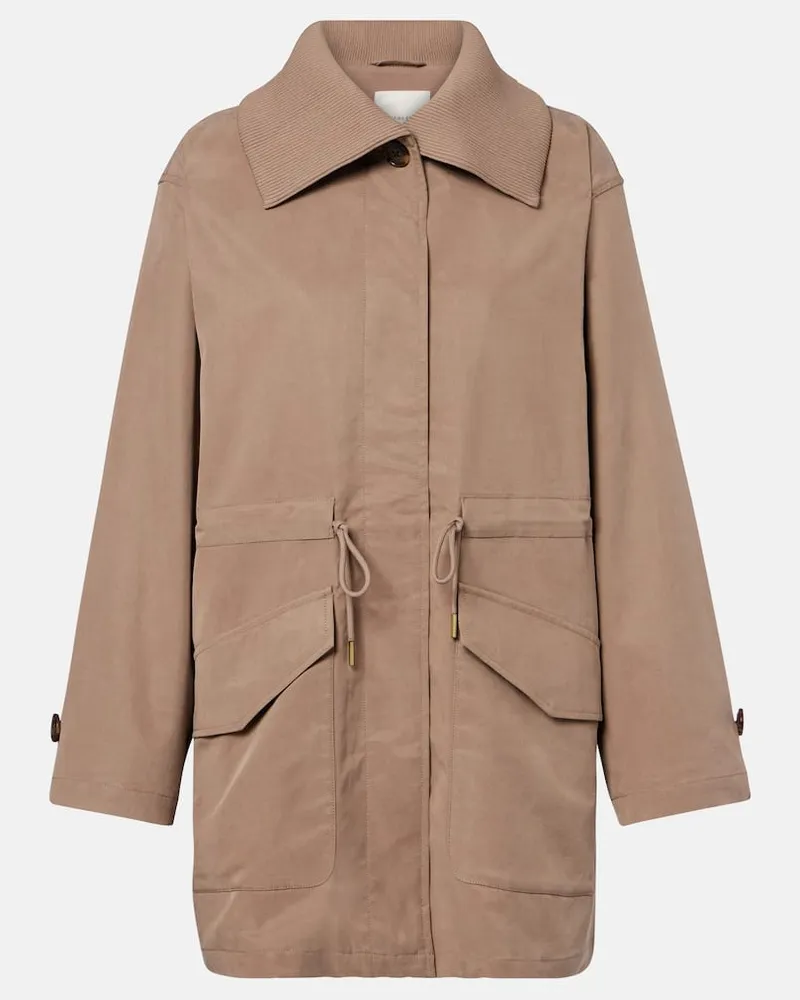 Varley Parka Beckton aus Twill Beige