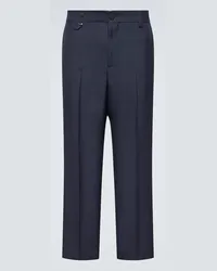 Jacquemus Cropped-Hose Le Pantalon Cabri Blau